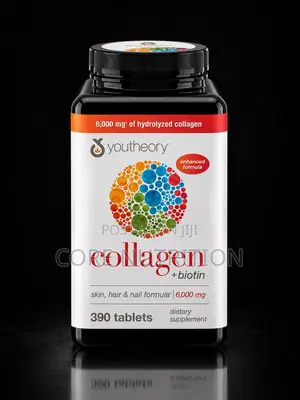 Youtheory Collagen +Biotin 6000mg , 390 Tablets