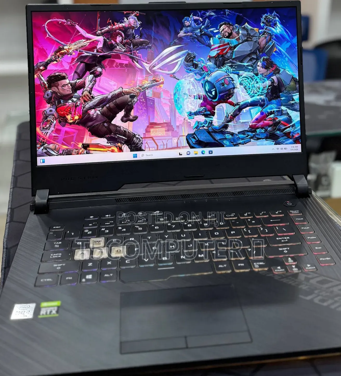 New Laptop Asus ROG Strix G15 16GB Intel Core i7 SSD 1T