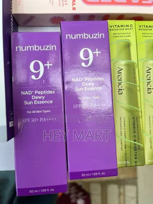Numbuzin No. 9 NAD+ Peptides Dewy Sun Essence SPF 50+ PA+ ,