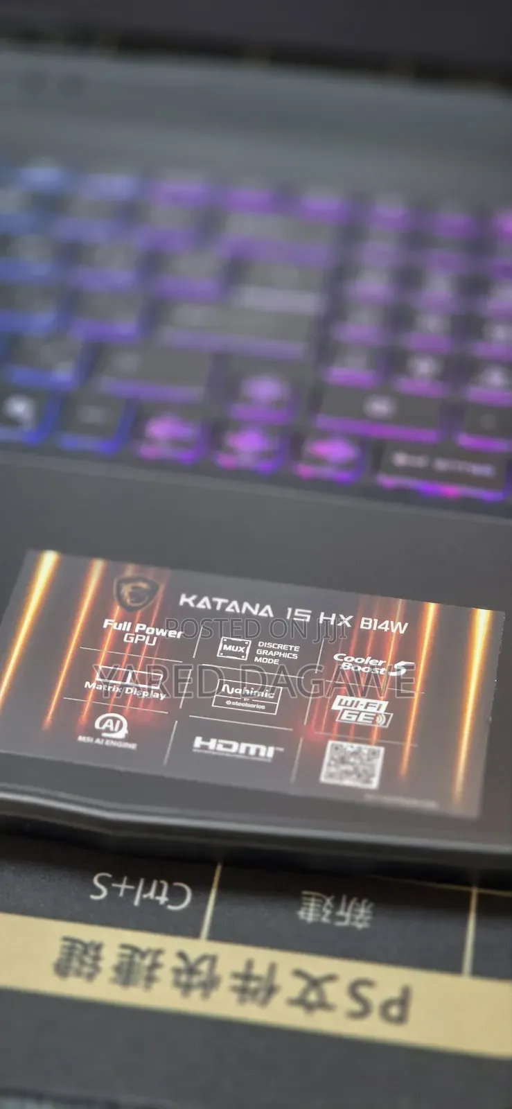New Laptop MSI Katana 15 16GB Intel Core i7 SSD 1T