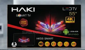 HAKI 55 Inch TV Ultra HD Smart LED TV – Android 2026 New Series