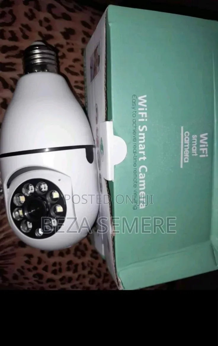 360° Rotating E27 Light Bulb WiFi Security Camera