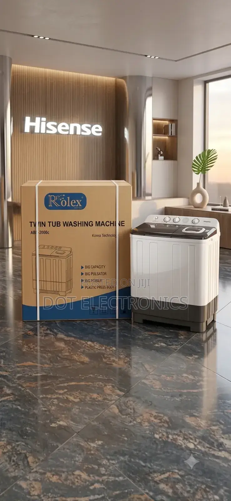 Rolex Electronics Twin Tub Washing Machine (ABC 2000c)