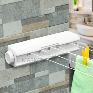 Indoor 4 Line Retractable Dryer Line ልብስ ማስጫ