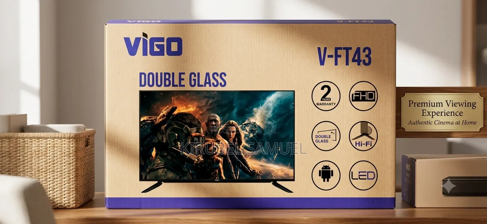 Vigo 43" FHD Android Smart Led TV (Model: V-Ft43)