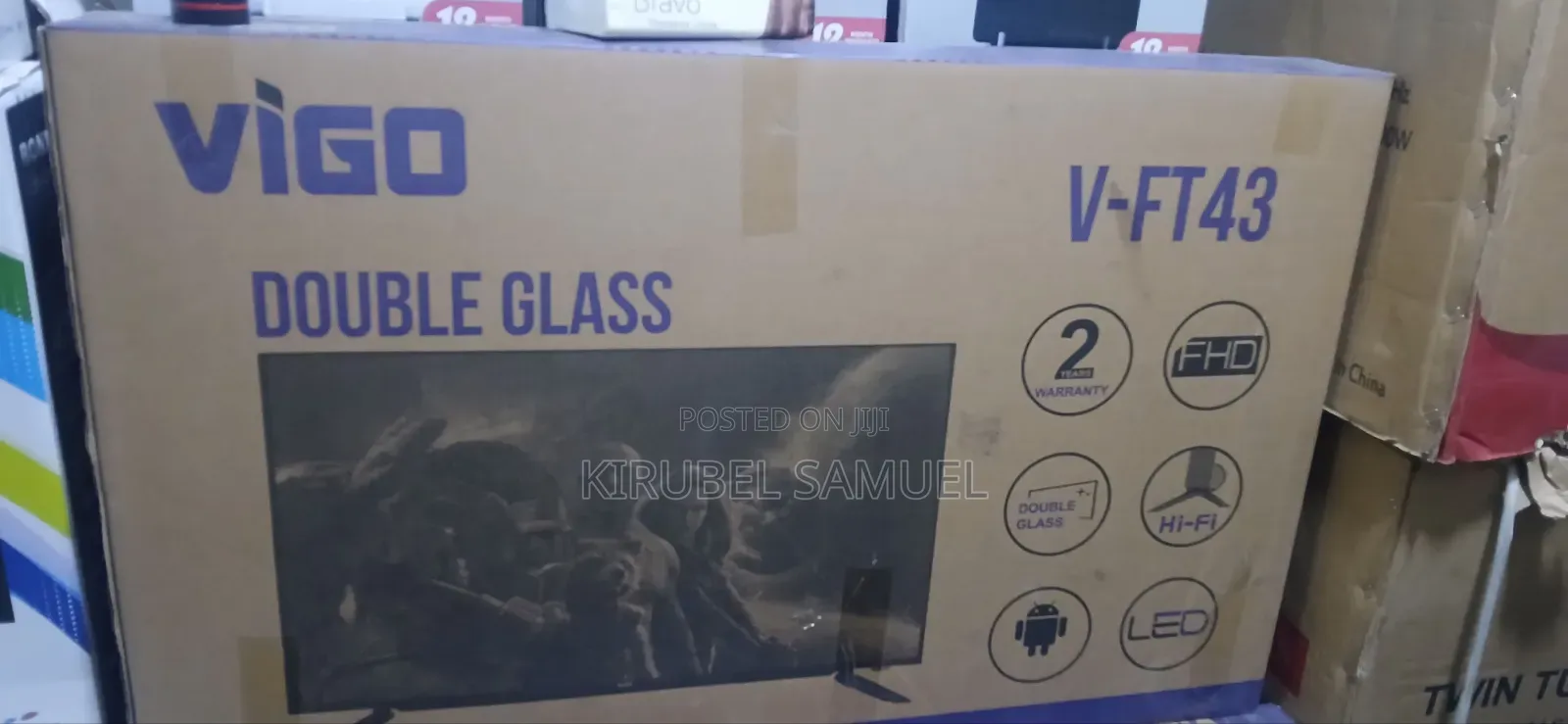 Vigo 43" FHD Android Smart Led TV (Model: V-Ft43)