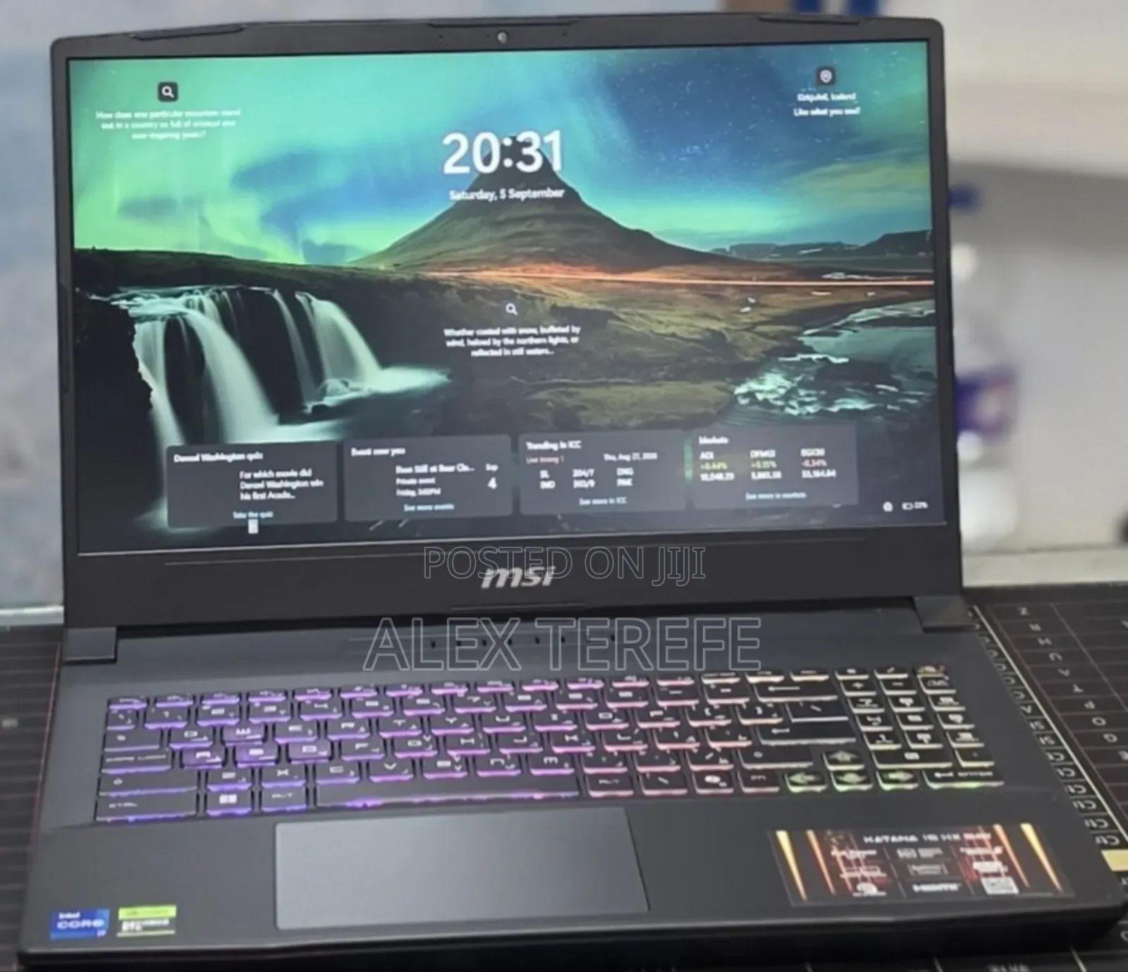 New Laptop MSI Katana GF66 16GB Intel Core i7 SSD 1T