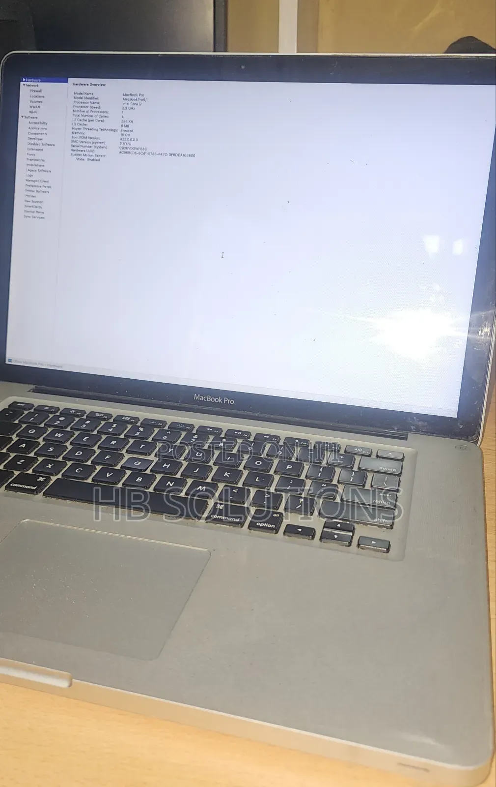 Laptop Apple MacBook Pro 2012 16GB Intel Core i7 HDD 1T