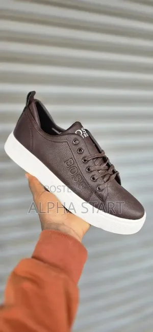 Boss Hungo High Master Quality Flat Lather Shoes for Man's