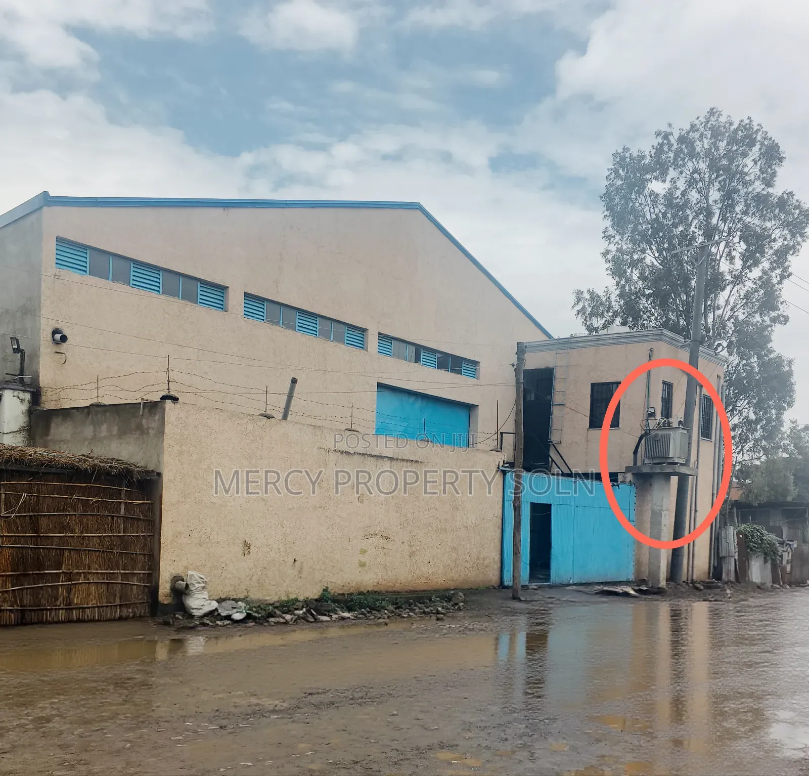 Warehouse for Rent in Kaliti AA With 7 Room Office 315kv Power