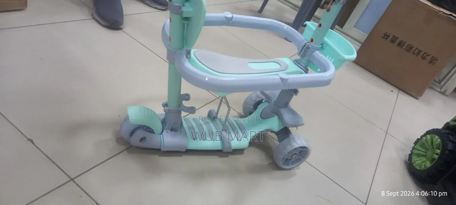 2-in-1 Kids Scooter — የልጆች ስኩተር እና ፑሽ ካር