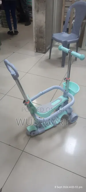 2-in-1 Kids Scooter — የልጆች ስኩተር እና ፑሽ ካር
