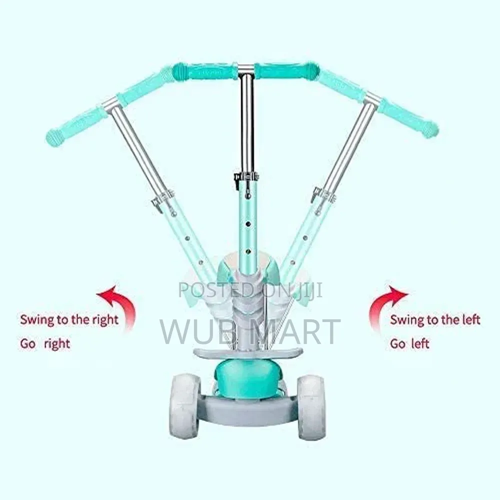 2-in-1 Kids Scooter — የልጆች ስኩተር እና ፑሽ ካር