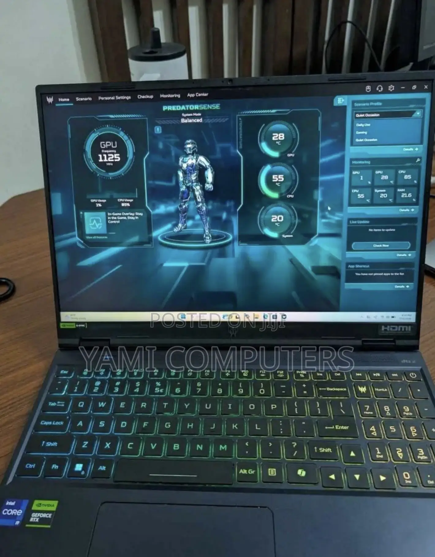 New Laptop Acer Predator Helios Neo 16 AI 16GB Intel Core i9 SSD 1T