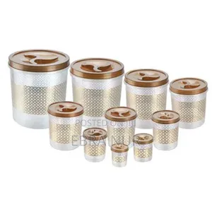 የዱቄትና የጥራጥሬ ማስቀመጫ (9 Piece Round Food Container)