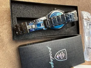 Authentic POEDAGAR Double Black Men'S Quartz Japan Movment Watch