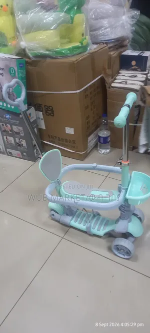 2 in 1 Baby Scooter- የልጆች ስኩተር እና ፑሽ ካር
