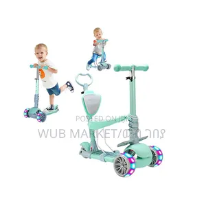 2 in 1 Baby Scooter- የልጆች ስኩተር እና ፑሽ ካር