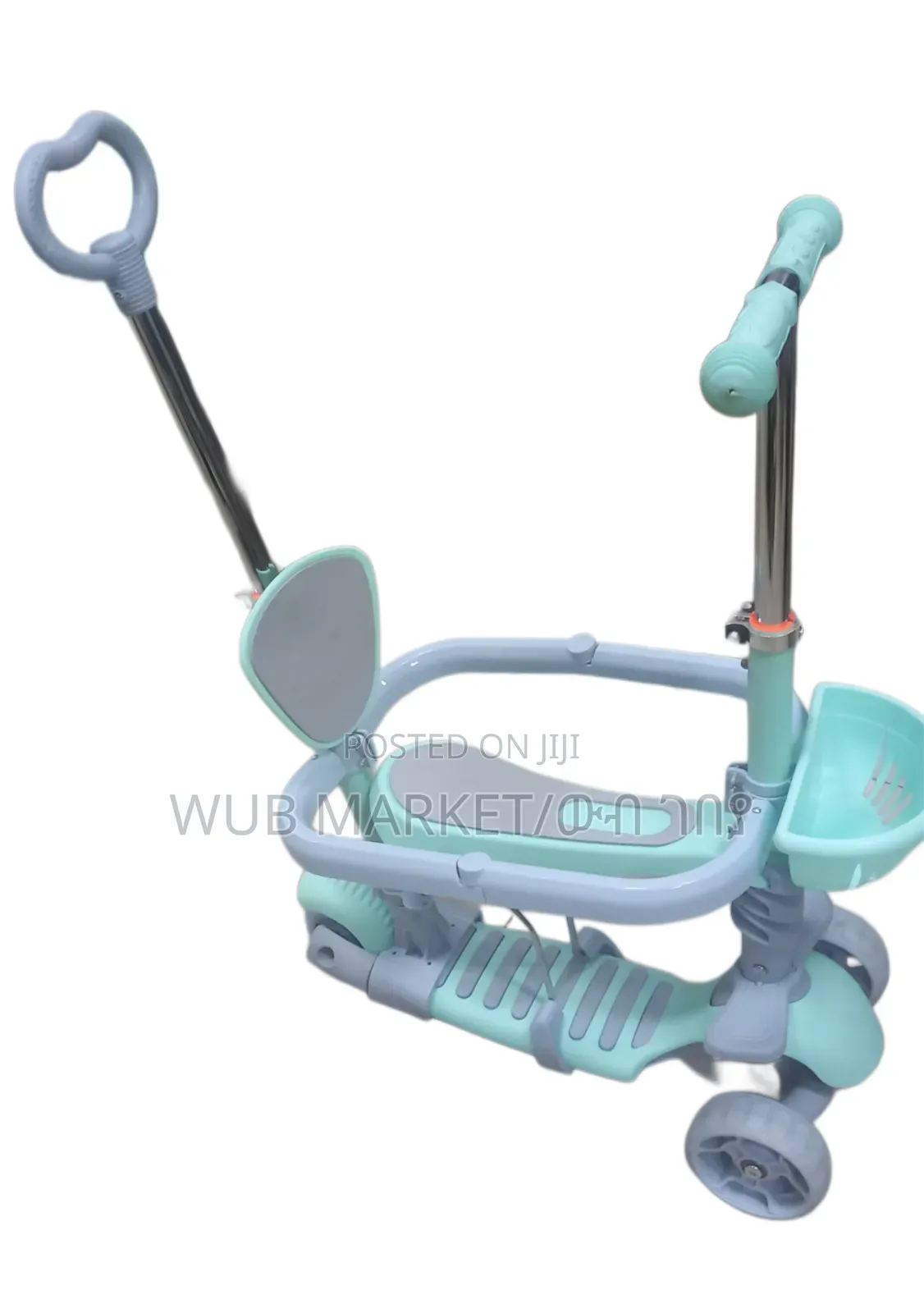 2 in 1 Baby Scooter- የልጆች ስኩተር እና ፑሽ ካር