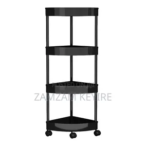 4 Tier Corner Moveable Corner Storage Rack