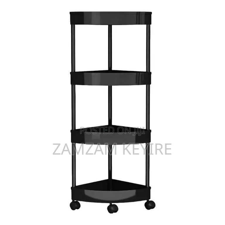 4 Tier Corner Moveable Corner Storage Rack
