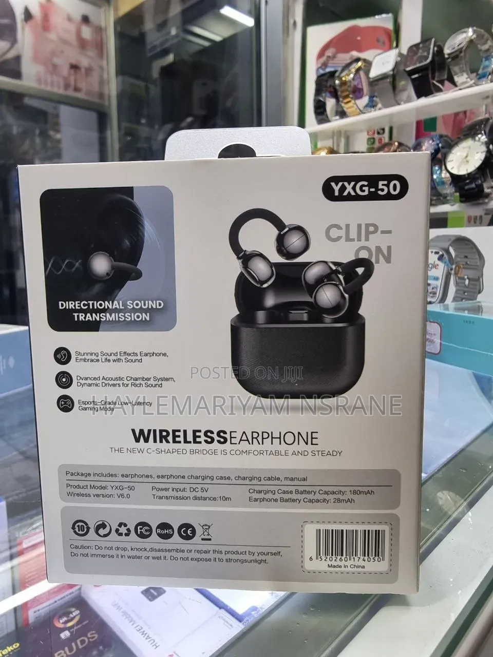 Depin YXG-50 Clip-on Wireless Stereo Earphones Bluetooth V6.0