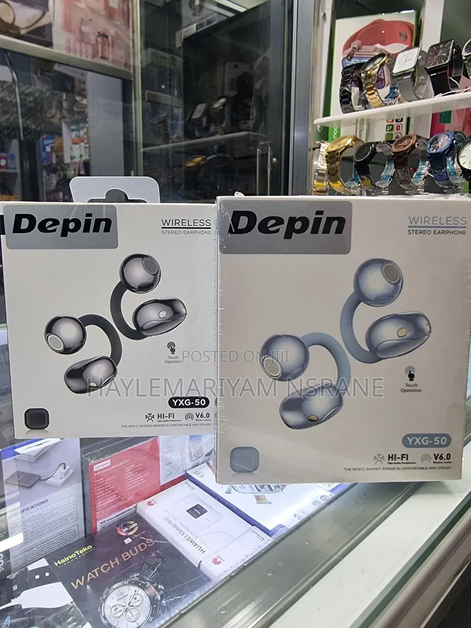 Depin YXG-50 Clip-on Wireless Stereo Earphones Bluetooth V6.0