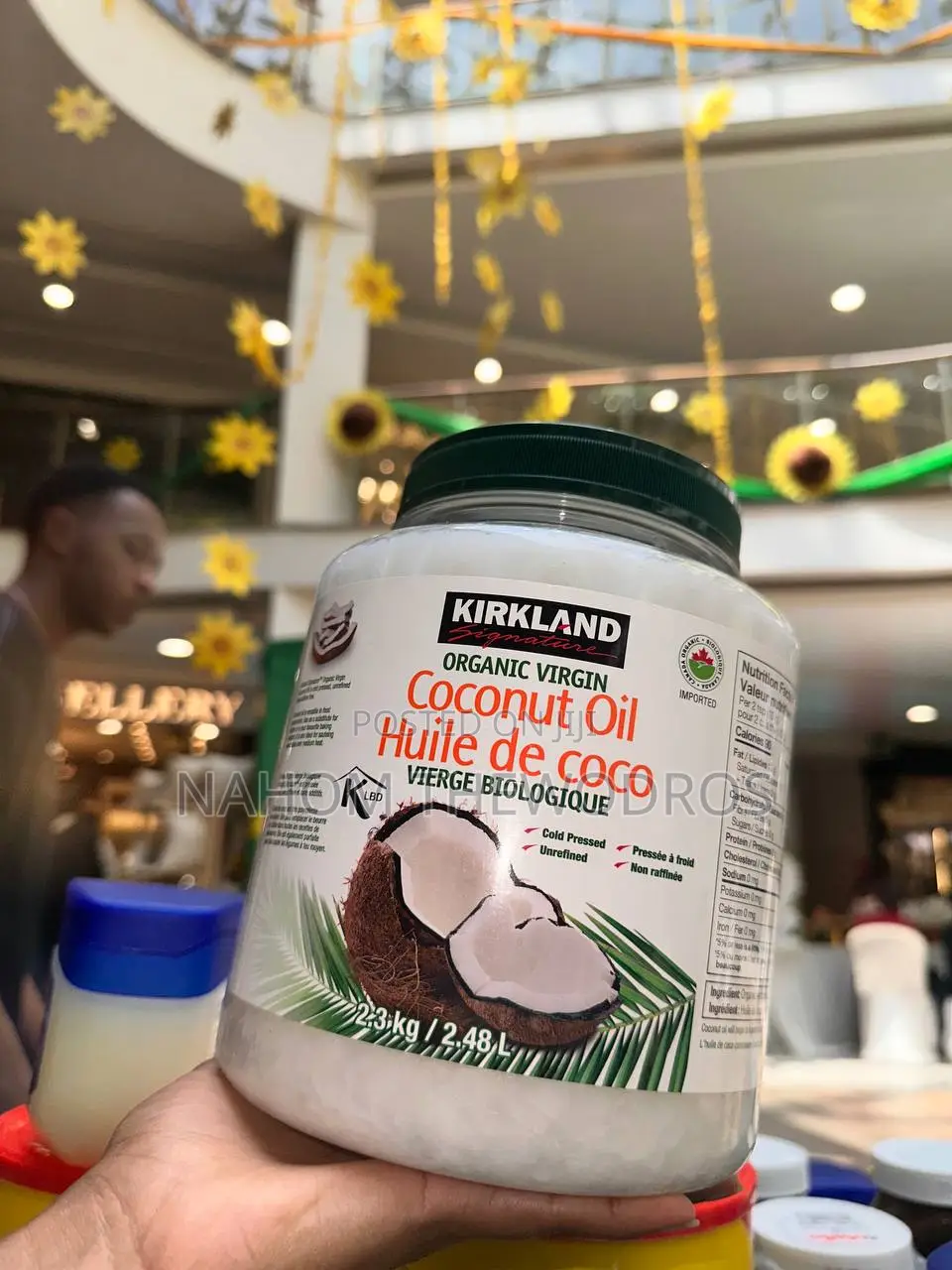 Kirkland Signature Organic Virgin Coconut Oil – 2.3kg / 2.48L