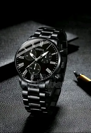 12-Piece Men's Fashion Quartz Watch Set, Round Dial, Alloy Band
