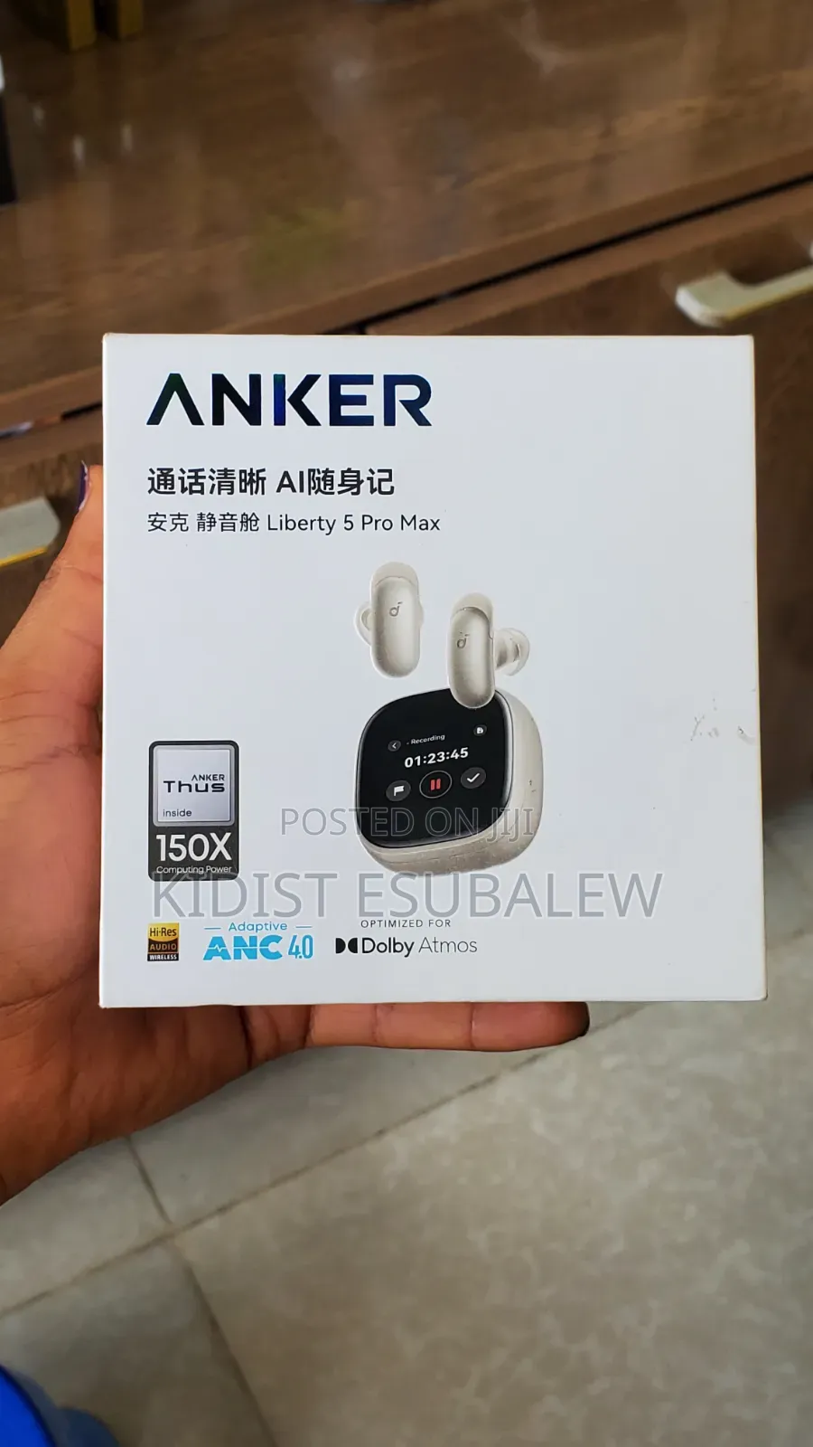 Soundcore Liberty 5 Pro Max True Wireless Earbuds by Anker.
