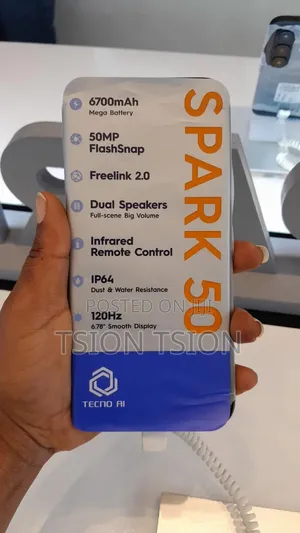 New Tecno Spark 50 128 GB Black