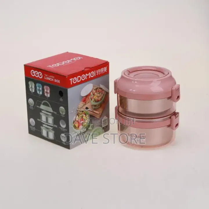 Tedmei 2 Layer Stainless Lunch Box