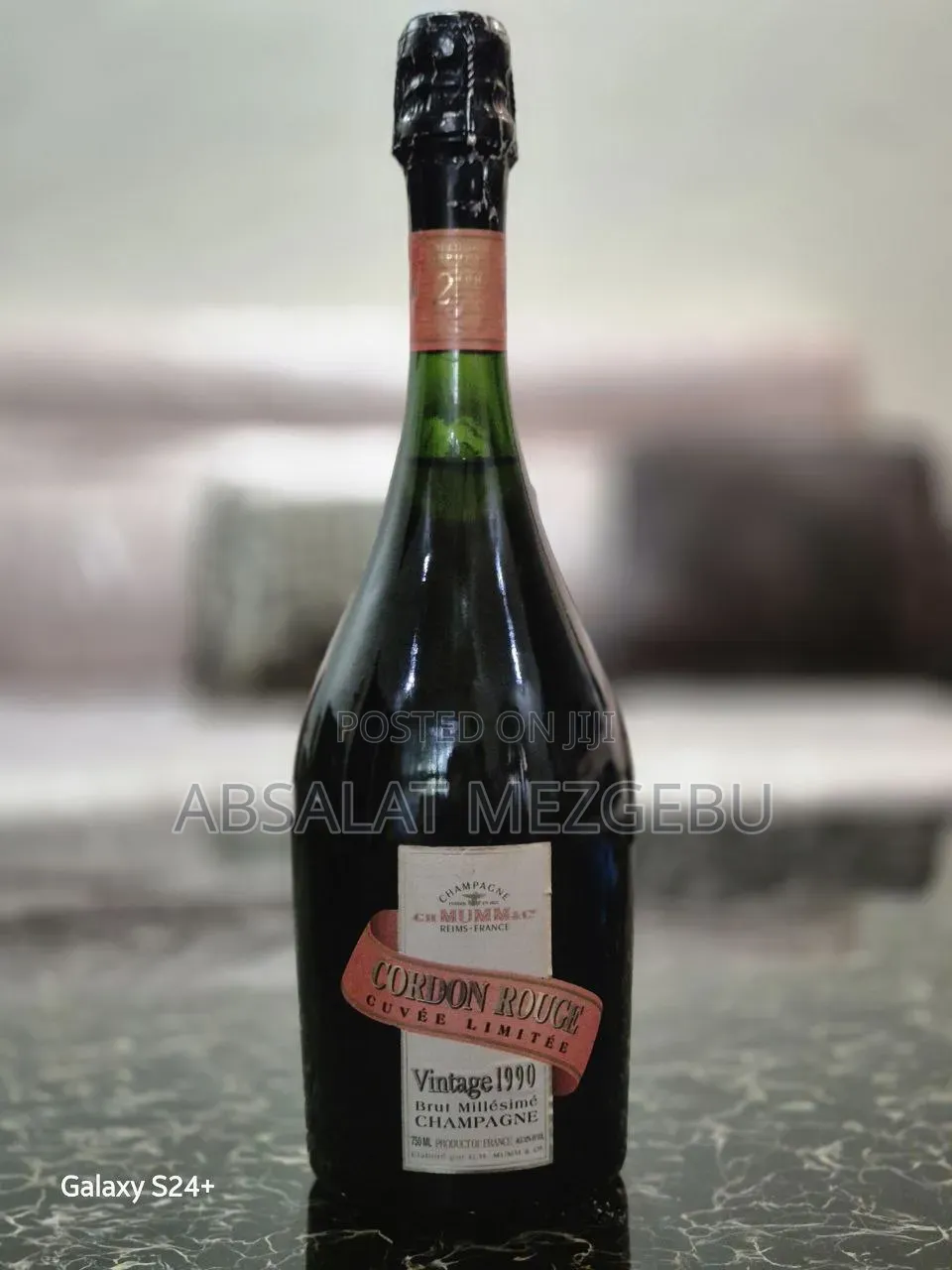 1990 Vintage G.H. Mumm Cordon Rouge Champagne