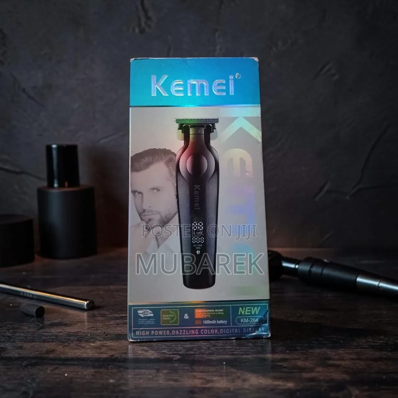 Kemei KM-264 LCD Display Trimmer ماكينة حلاقة