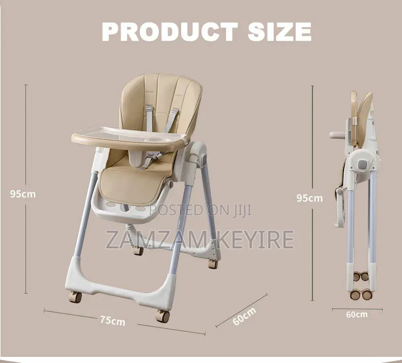 2 in 1 Electric Baby High Chair Swing With Remote Control