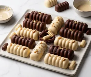 Segmented Log or Rounded Cylindrical Shapes Silicone Baking Mold