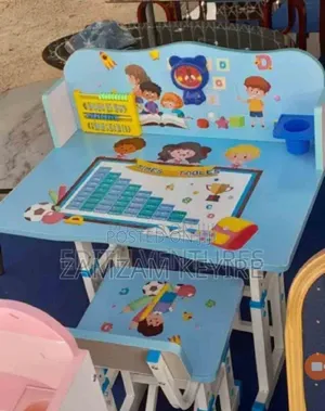 Cute Modern Kids Study Table+ Chair Set