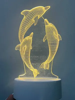USB 3d Glowing Dolphin