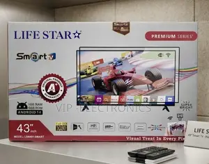 LIFESTAR TV 43 Inch Smart – Android 14.0 Frameless Full HD Original