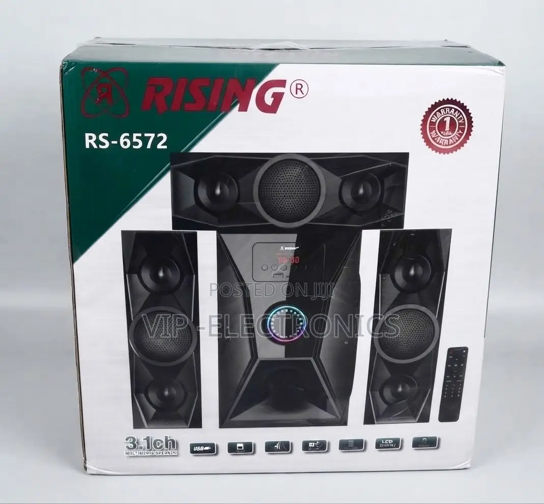 RISING Multimedia Speaker System 3.1 Channel– Powerful Sound