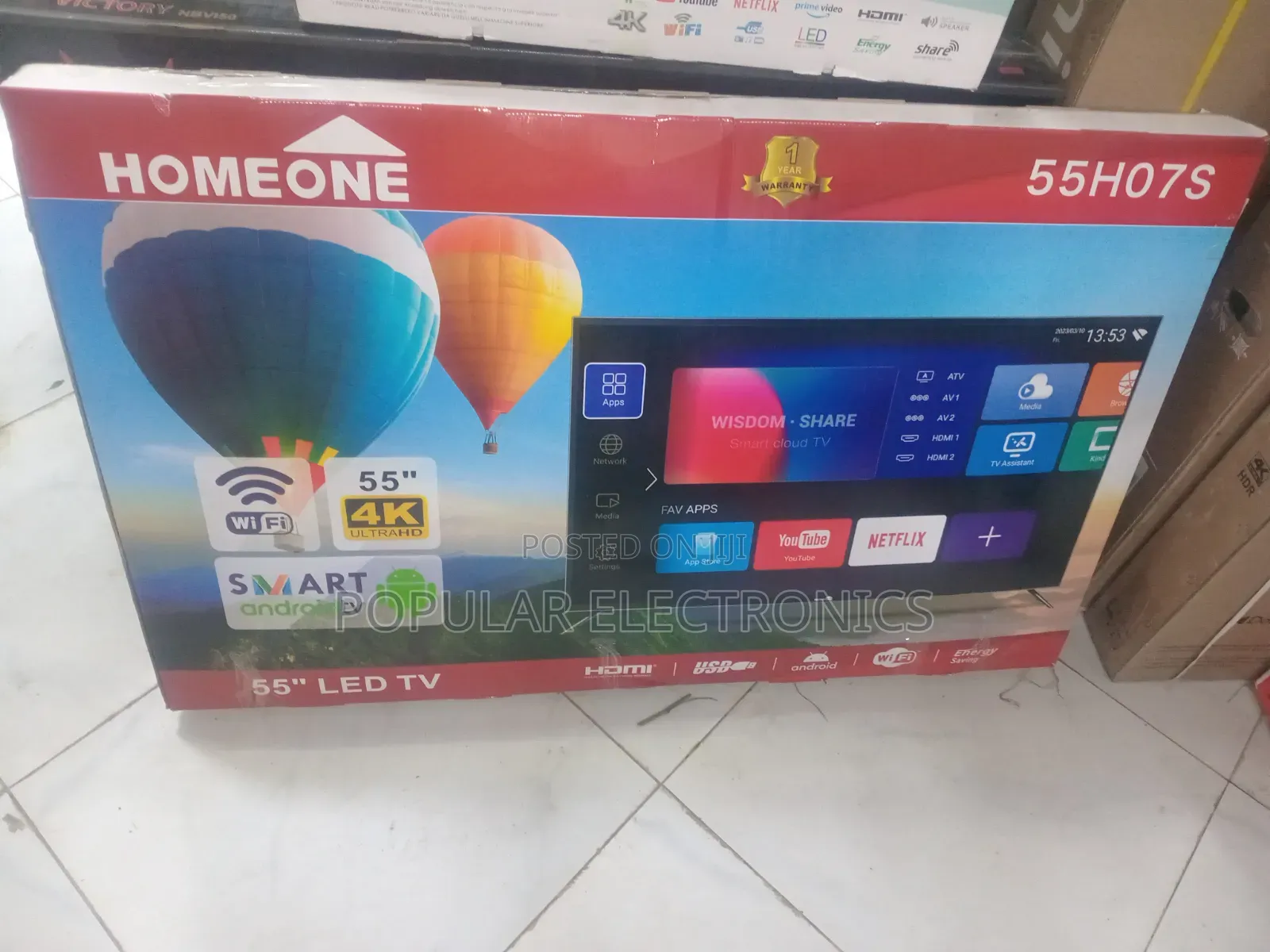 Homeone TV 55inchi Smart Android TV