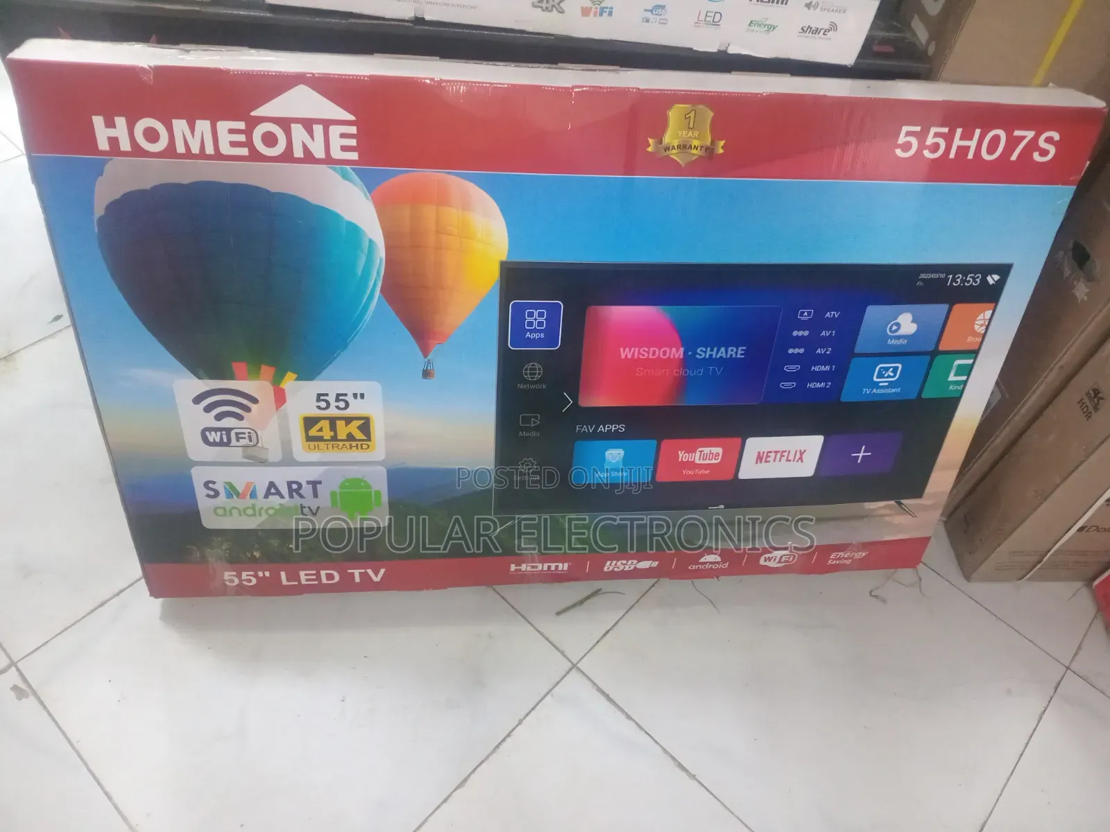Homeone TV 55inchi Smart Android TV