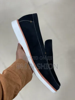 Dark Suede Slip-on Loro Piana Casual Shoe
