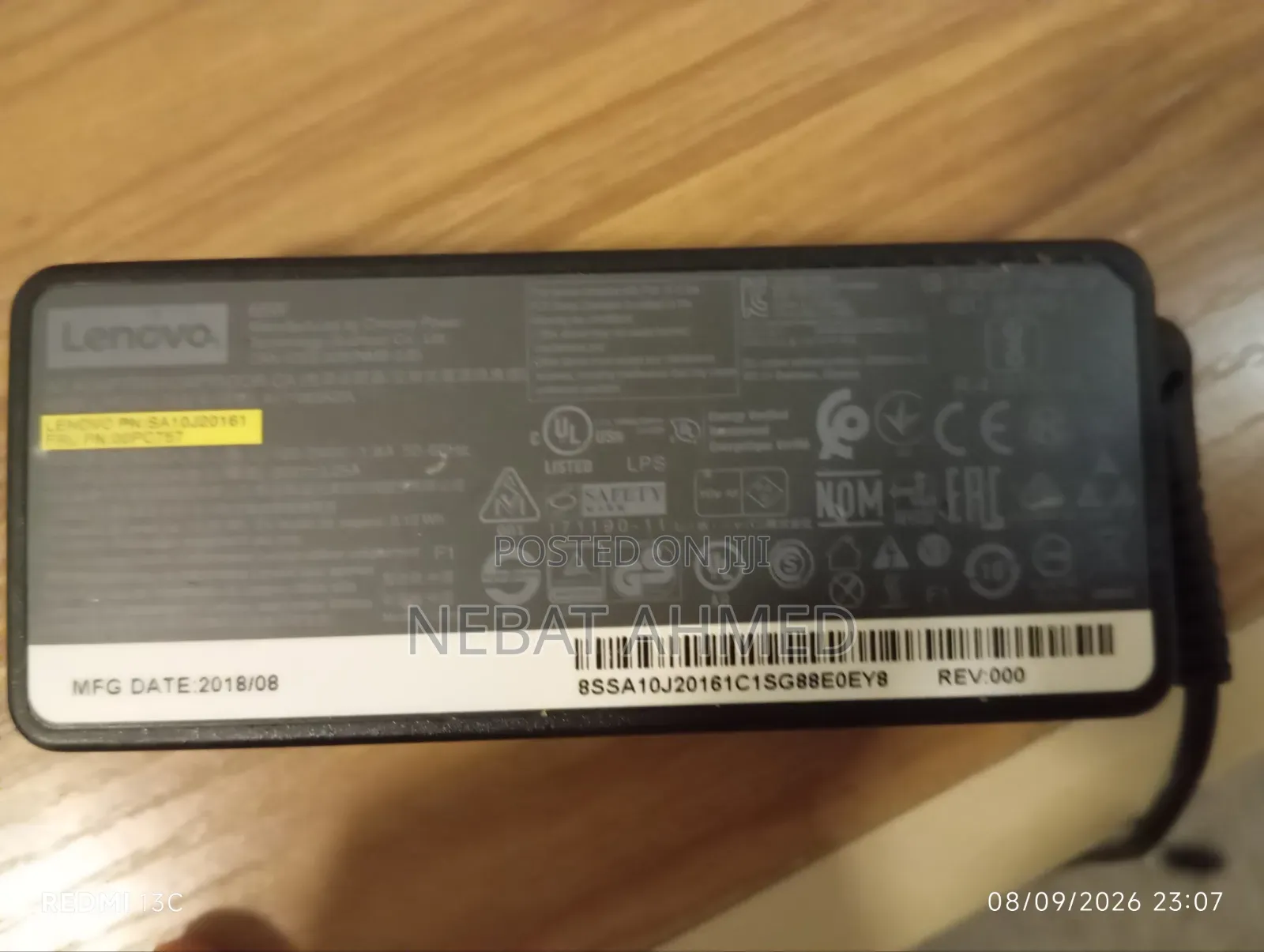 Lenovo AC Power Adapter (Laptop Charger).