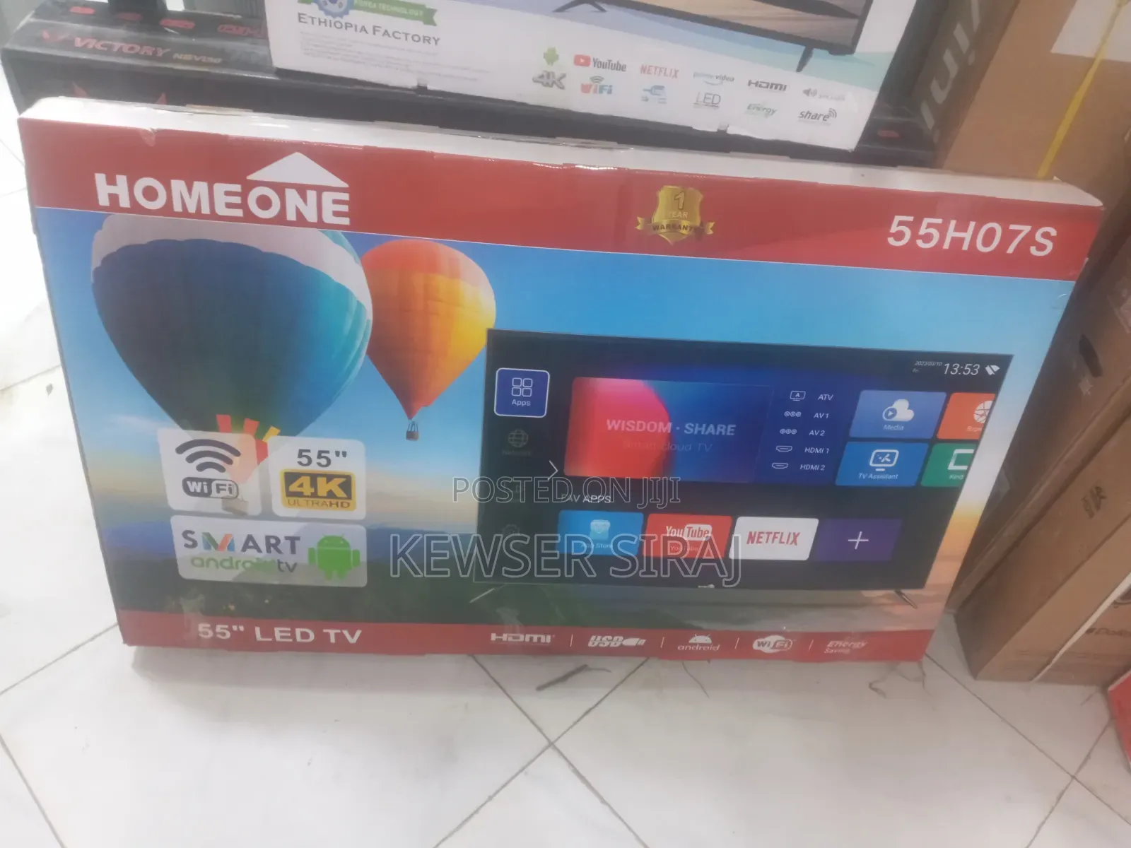 Homeone TV 55inche Smart Android TV