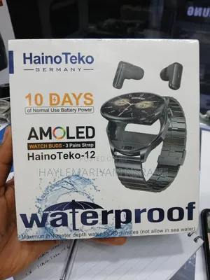 Germany HainoTeko-12 2-in-1 AMOLED Smartwatch With Built-in Earbuds