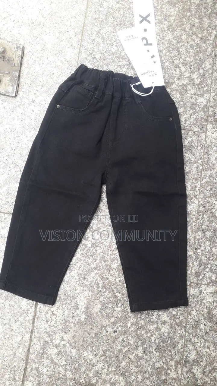 Boys Black Casual Pants – Brand New