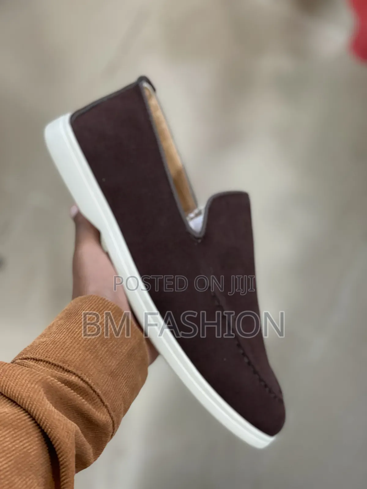 Dark Brown Korean Korean Flat Half Shoes