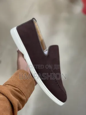 Dark Brown Korean Korean Flat Half Shoes