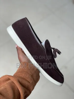 Light Weight Suede Tassel Loafer Shoes